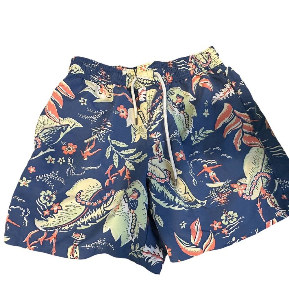 Polo Ralph Lauren Hawaiian design swim shorts small